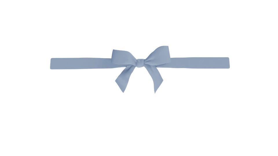 Cobalt Bloom silk ribbon