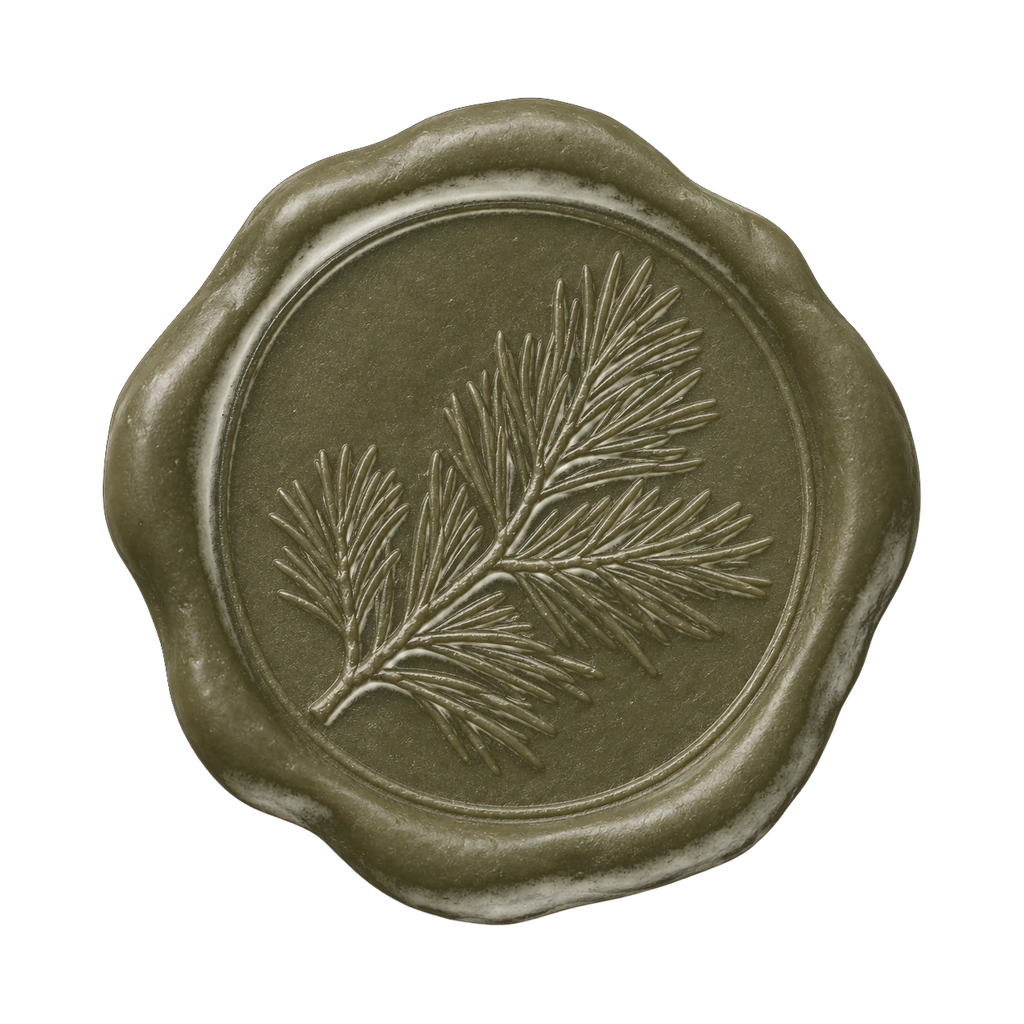 Alpine Hush wax seal