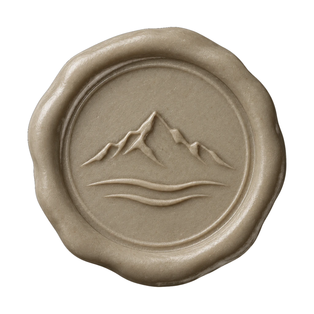 Alpine Hush wax seal