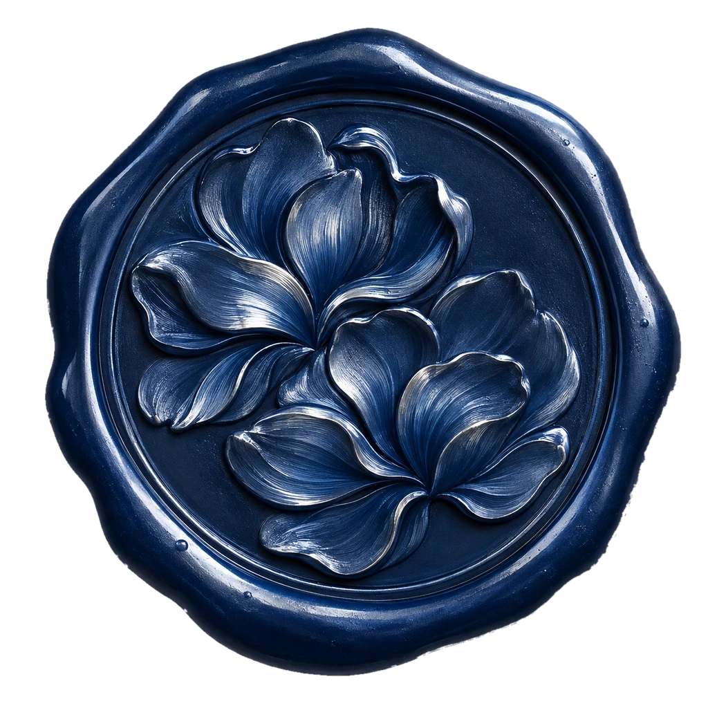 Cobalt Bloom wax seal