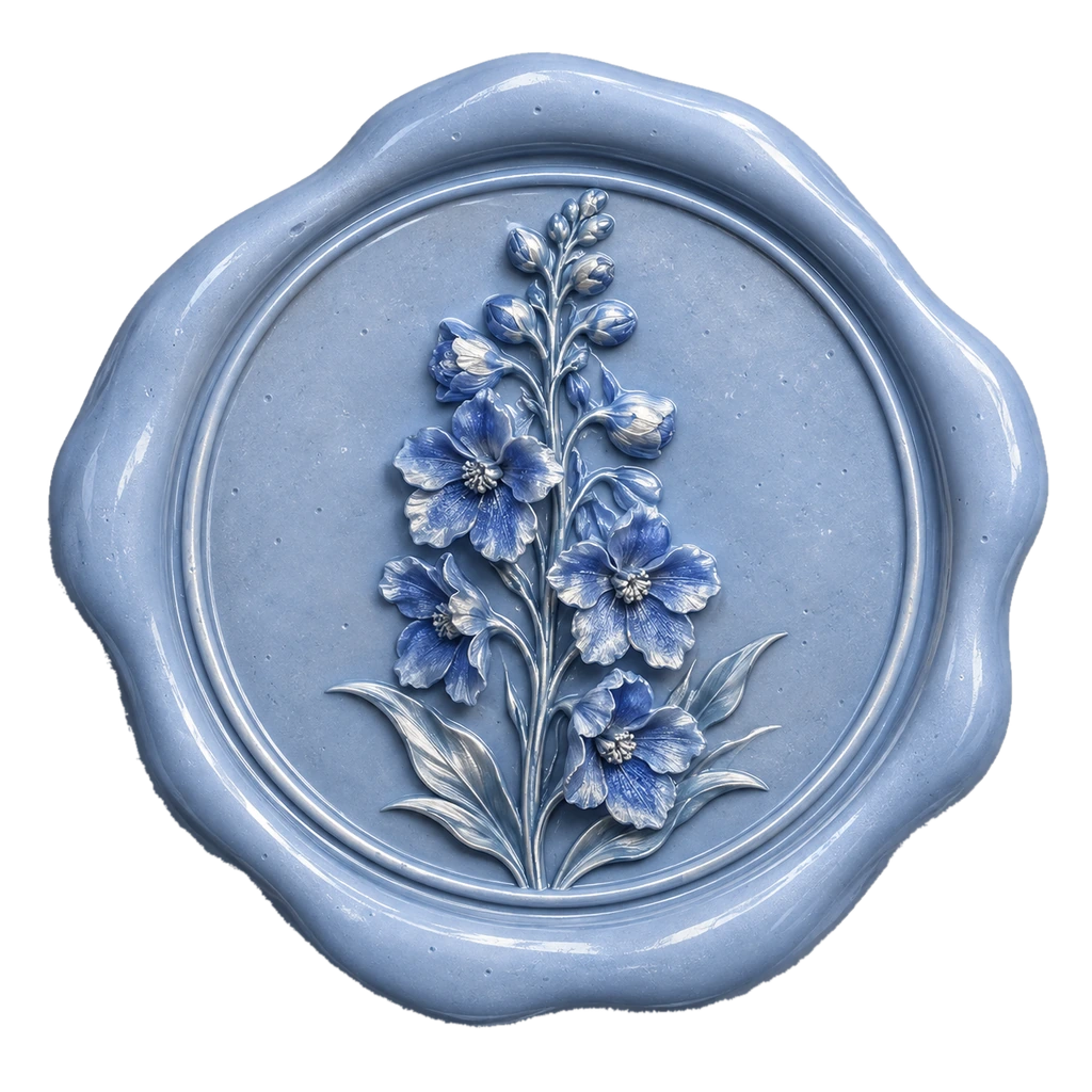 Cobalt Bloom wax seal