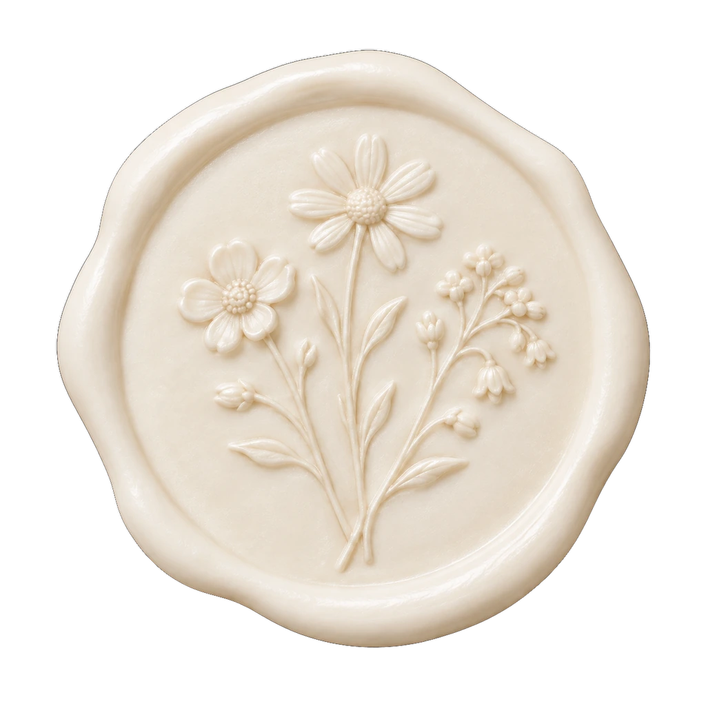 Garden Confetti wax seal