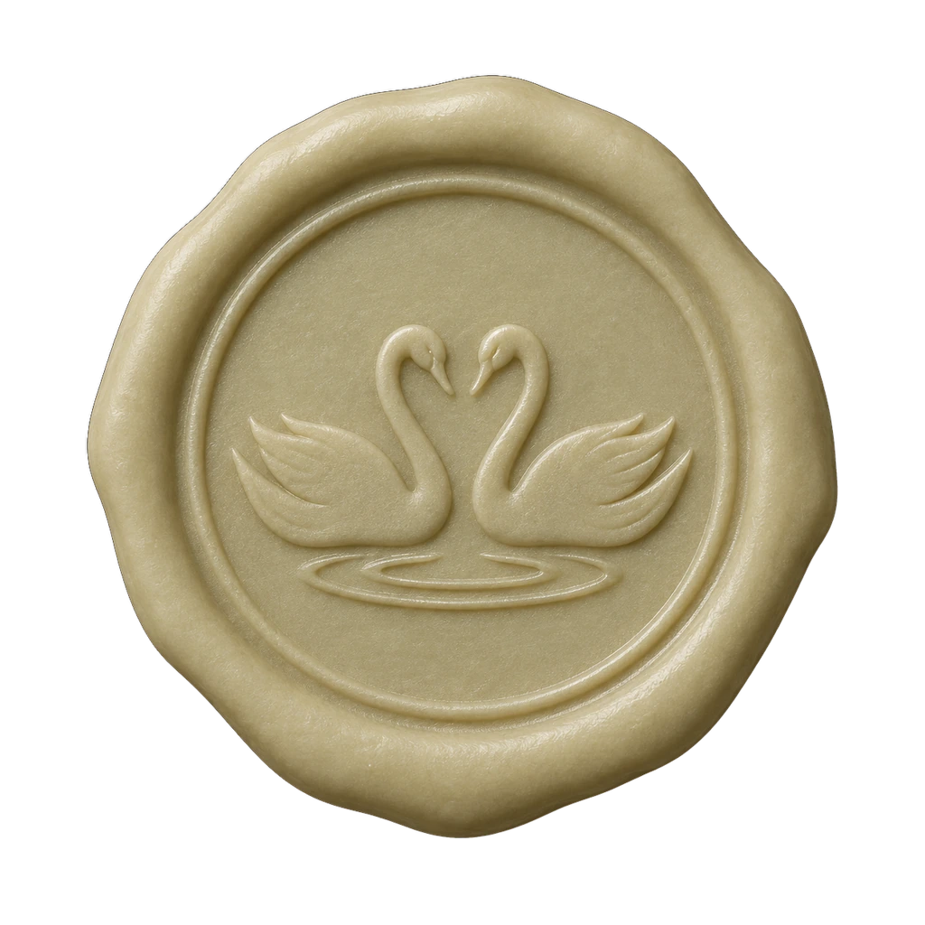 Rosewater Château wax seal